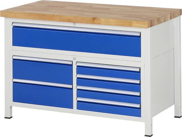 Etabli RAU série 8000 - modèle 8921, L1250 x P700 x H840-1040 mm, 13-8921A2-127B4H.11