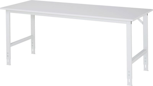 Table de travail série RAU Tom (6030) - réglable en hauteur, plaque en mélamine, 2000x760-1080x800 mm, 06-625M80-20.12