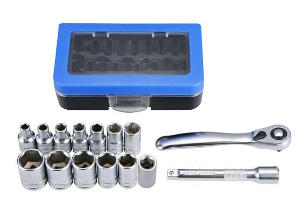 Jeu de clés à douille Boxo 1/4" 15 pièces, BXM20-M15