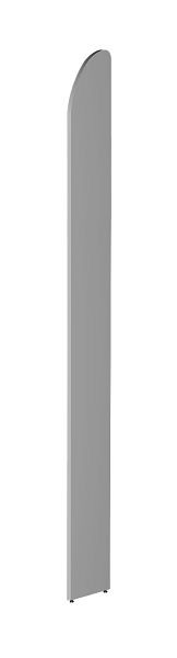Kerkmann panneau d'extrémité DANTE 2600 mm gris clair, 50980411