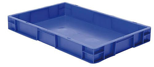 Caisses gerbables de transport Bedrunka+Hirth, rouge, dimensions en mm (LxPxH) : 400 x 600 x 75, 072750201