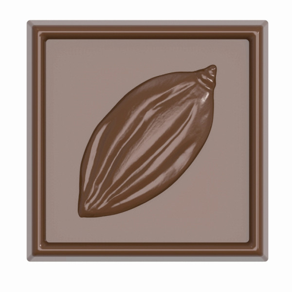 Moule à chocolat Schneider - fève de cacao, 275 x 135 x 24 mm / 34 x 34 x 5 mm, 4,35 g, 3 x 7 pièces, 421540