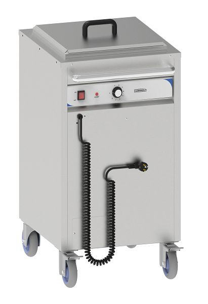Distributeur d'assiettes mobile Casselin chauffé électriquement, CCHCANC