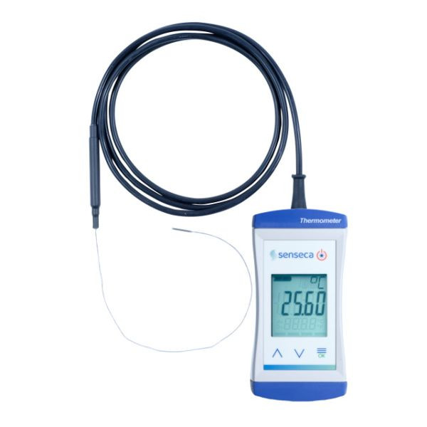 Senseca ECO 141-WPT3B Thermomètre étanche haute résolution, sonde spéciale Ø1,1 mm, 486771
