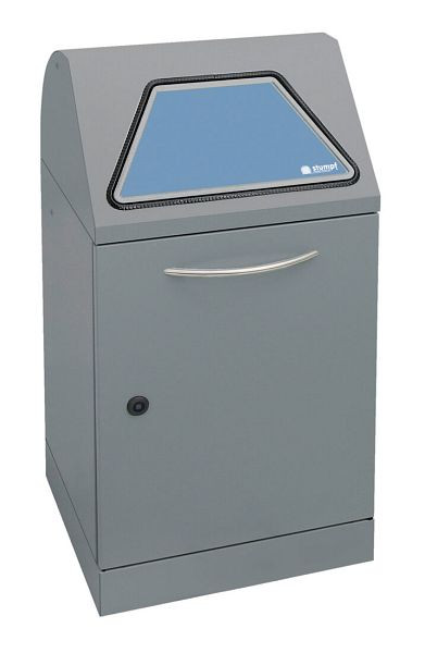 tri des déchets contondants Modul-Vario 45, structure en aluminium gris, conteneur intérieur galvanisé, 45 litres, 625-045-0-2-100
