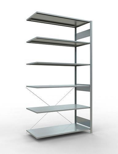 Rayonnage à étagères Schulte, panneau supplémentaire, 6 niveaux de rangement, traverse, charge du compartiment 150 kg, 1306 x 636 x 2500 mm, 278722