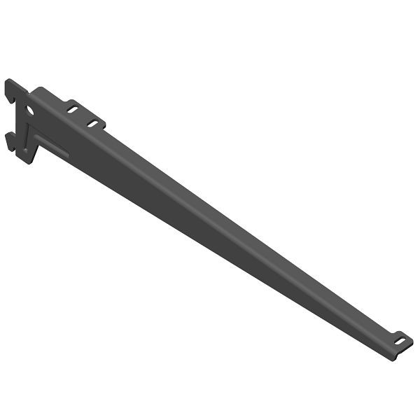 Équerre système Element, AVEC CLIP, gauche et droite, VRAC, 380 mm, NOIR, UE: 10 paires, 10300-00048