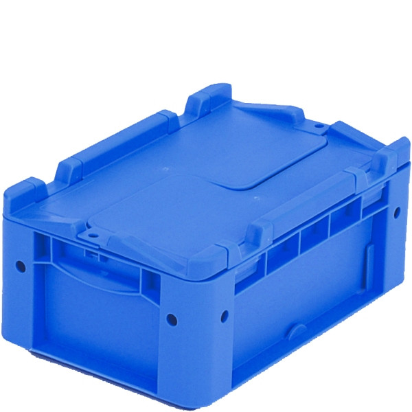 BITO Euro bac gerbable XL1 couvercle/patte /XLD32121 300x200x120 bleu, couvercle, C0292-0050