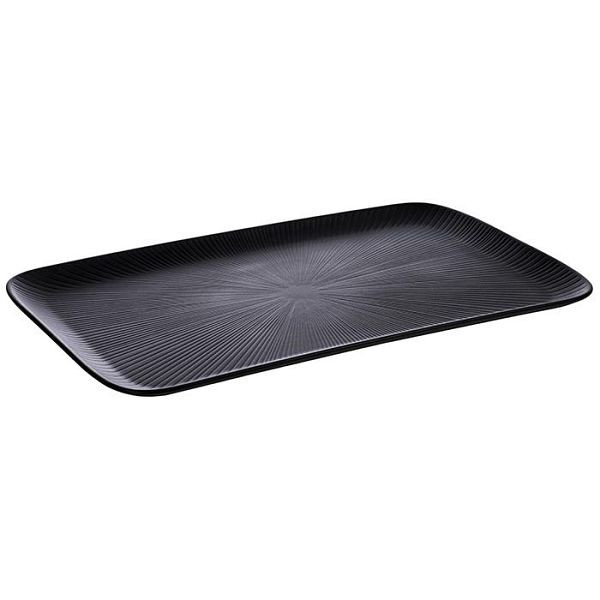 Plateau APS GN 1/1 -NERO-, 53 x 32,5 cm, hauteur : 2,5 cm, mélamine, noir, 85067