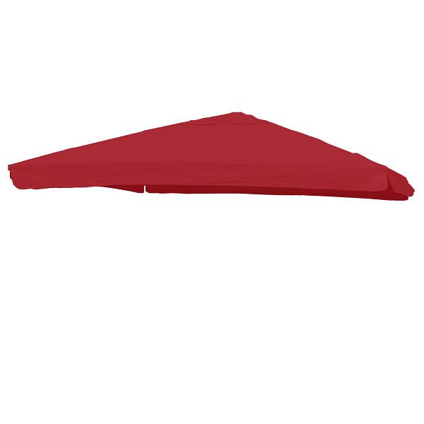 Housse de rechange Mendler pour parasol de luxe HWC-A96 avec rabat, housse de parasol, 3x3m (Ø4,24m) polyester 3kg, bordeaux, 70119