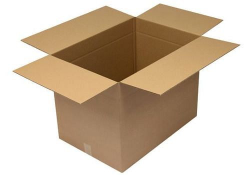Boîte pliante en carton ondulé TransPak 1 paroi, dimensions intérieures 650 x 450 x 500 mm, qualité 1,30C, paquet de 25, 299316