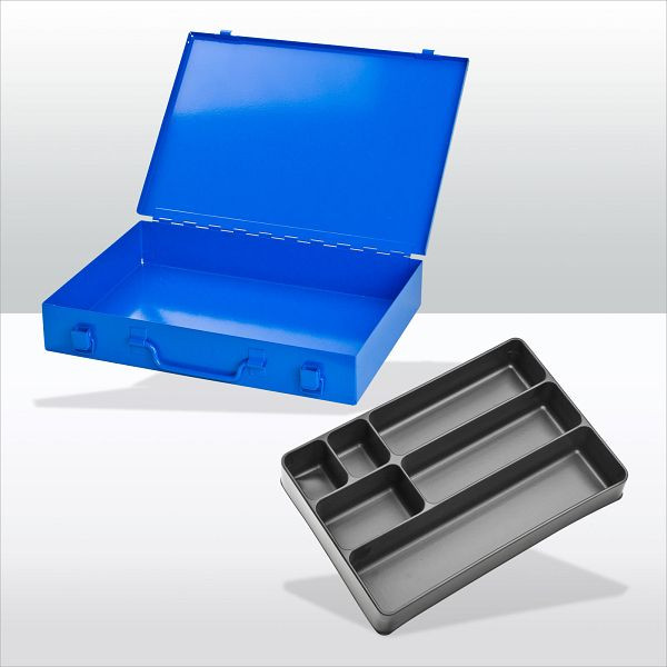 Coffret ADB en tôle d'acier avec verrouillage à tension / 6 volets / RAL 5015, 88600