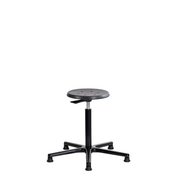 Tabouret de travail SOFAME ERGODYN 2000 avec patins, hauteur d'assise 38-52 cm, piètement aluminium, W050010001