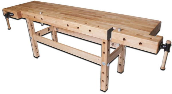 Etabli en bois de pin PROFIPLUS, 2650x790x900mm, Plus 2500/19