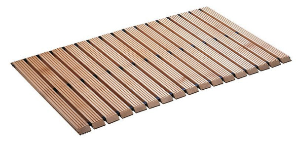Caillebotis en bois KLW à bords biseautés, largeur : 700 mm, longueur : 1000 mm, 10 / HLA-SK-0700-1000