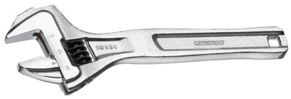 Clé à fourche simple GEDORE, réglable, nickelée et chromée 8", 1966316