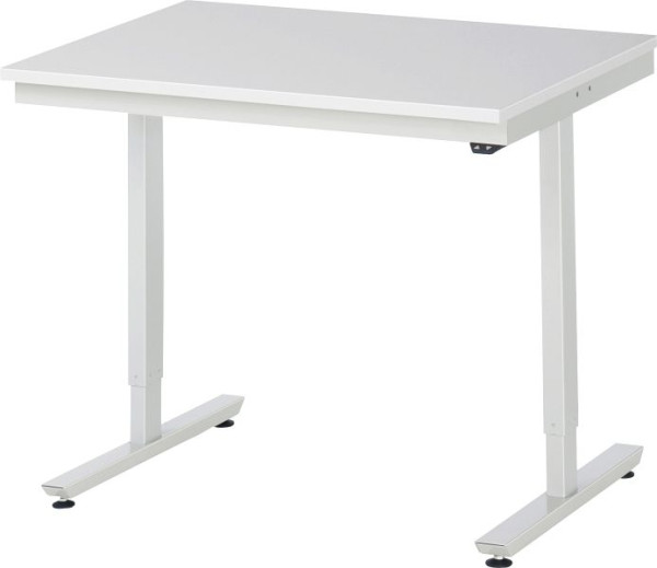 Table de travail RAU série adlatus 150 (réglable électriquement en hauteur), plaque en mélamine EGB, 1000x720-1120x800 mm, 08-AT-100-080-ME