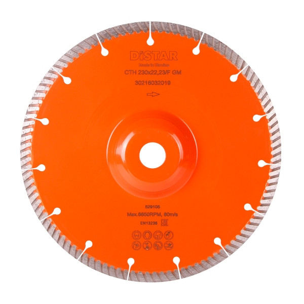 Disque à tronçonner diamanté Distar Turbo CTH 230x22,23/F GM, 30216032019