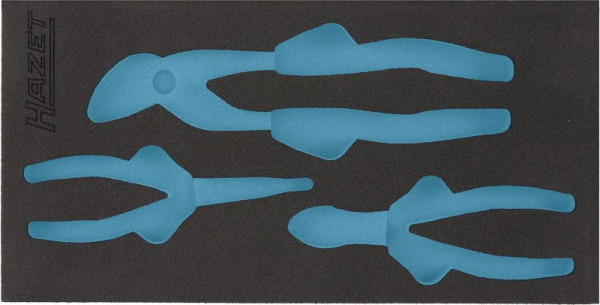 Insert en mousse souple Hazet à 2 composants, pour 163-269/3, dimensions / longueur : 342 mm x 172 mm, 163-269L