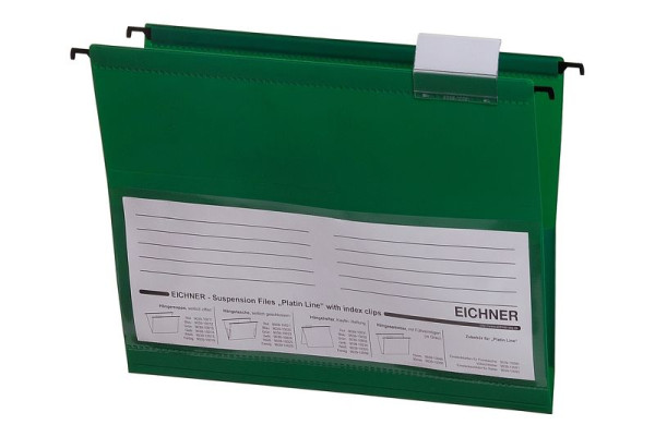Sac suspendu Eichner Platin Line en PVC, vert, UE : 10 pièces, 9039-10023