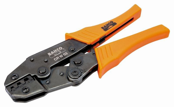 Outil de sertissage à cliquet Bahco pour connecteurs ouverts non isolés, CR W 03