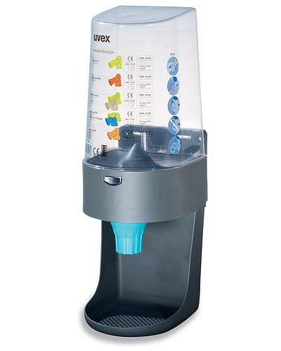 Distributeur uvex "one to click", pour 400 paires de bouchons d'oreille, distributeur pour montage mural, 210-215