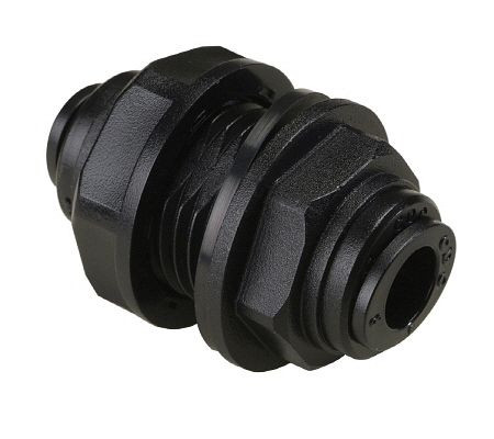 temporisateur B-GSV-4-KU-H2O, raccord passe-cloison droit en plastique, pour eau, UE : 10 pièces, 03080240