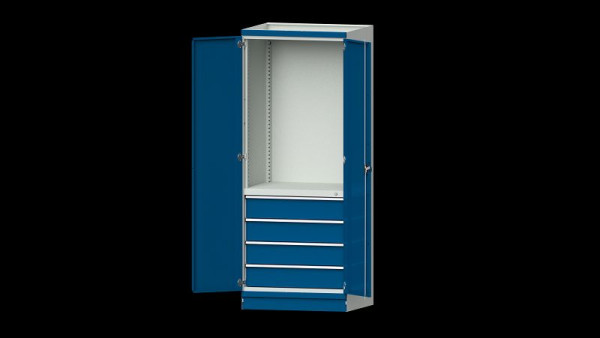 Établis ANKE armoire de base système d'armoire modulaire, série 910 V, modèle 2409, 865 x 720 x 2200 mm, RAL 7035/5010, 631.170