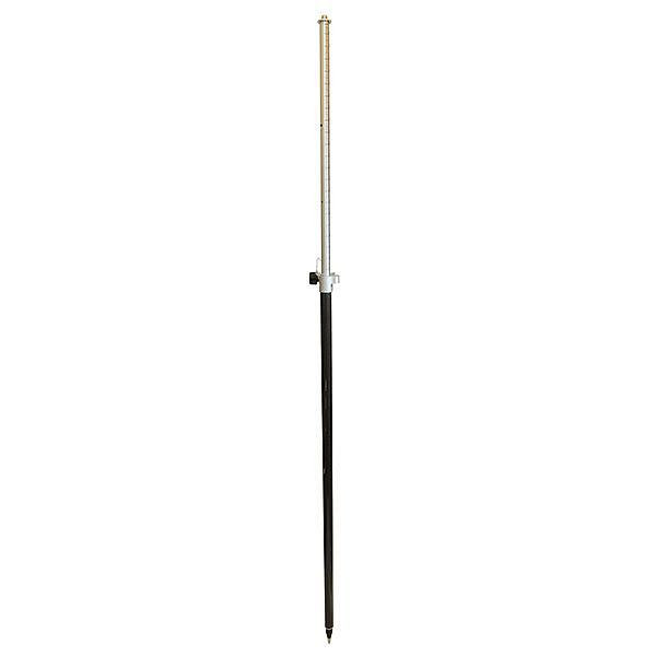 Canne proNIVO carbone/aluminium pour récepteurs GNSS, longueur étendue : 2,5 m, 206-CAP25TL-5/8