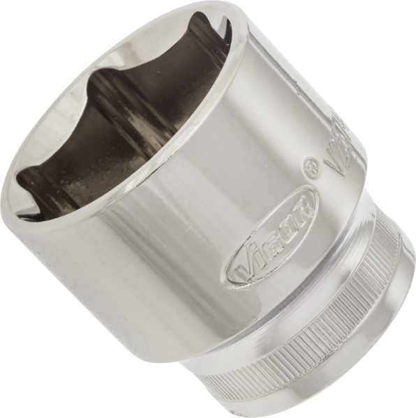 Insert de clé à douille VIGOR, carré creux 12,5 mm (1/2 pouce), profil à six pans extérieurs, 32 mm, V2574N