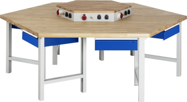 Etabli de groupe RAU série 4000, avec fixation énergétique, 2700x800-1150x2340 mm, 03-401-135B4H-EA1.11