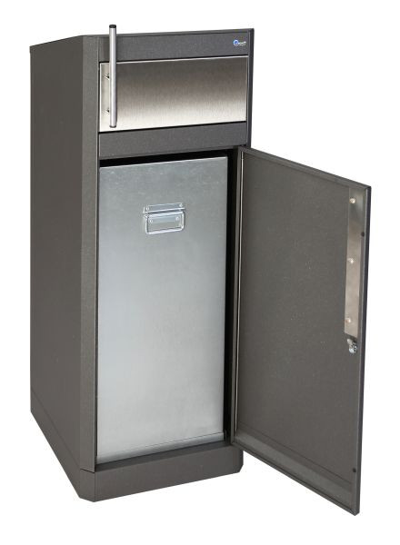 collecteur de déchets émoussé Binox-Hybrid-80 pour l'intérieur des bâtiments avec insert hygiénique, 80 litres, 582-080-10