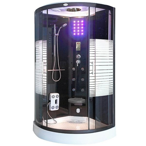 Douche à vapeur HOME DELUXE BLACK PEARL - 100 x 100 cm, 1024