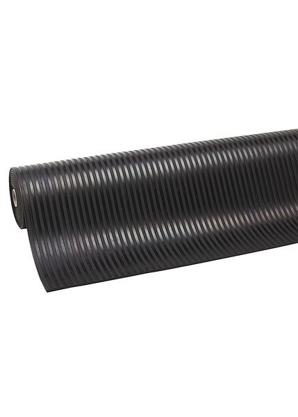 Notrax Rib 'n' Roll Tapis de sol et revêtement de sol à nervures larges de 6 mm 753, noir, 120 cm, vendu au mètre, 753C0048BL