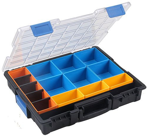 Bedrunka+Hirth Flex-Box plastique 13-20 compartiments, dimensions en mm (LxPxH) : 440 x 355 x 76, 04.KK454220