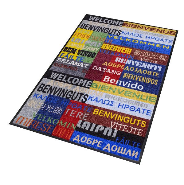 Notrax Déco Design Tapis anti-salissures décoratifs lavables 170, New Welcome, 60 cm x 85 cm, 170S002304