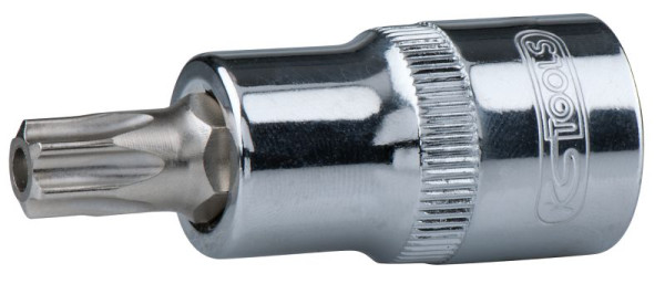 KS Tools Douille embout CHROMEplus 1/2" Torx avec trou frontal, TB15, 918.1721