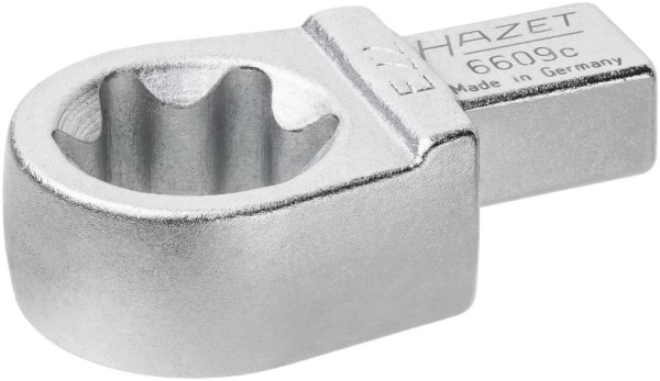 Insert Hazet Clé polygonale TORX®, insert carré 9 x 12 mm, profil extérieur TORX®, E22, 6609C-E22