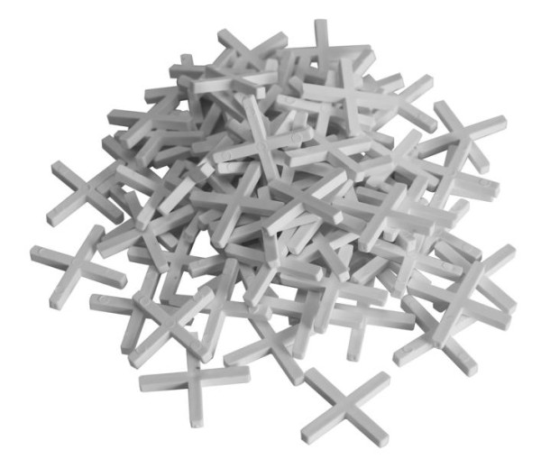 Carrelages TECTOOL, plastique, PU: 250 pièces, taille: 3 mm, 18043