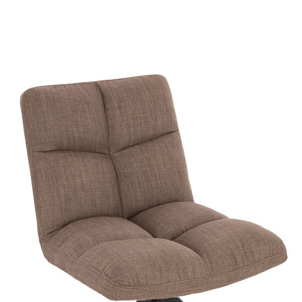 HOME DELUXE chaise de salle à manger rotative lot de 2 NODA - tissu tissé gris/marron, 49711