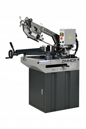 Scie à ruban à métaux ZIMMER Z185 / R réglable en continu 30-75 1 / min - 230V avec 2,35 kW, 195 kg, taille de la bande : 2,085x20x0,9 mm, Z185-1/R