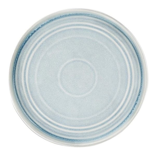 OLYMPIA Cavolo assiette plate ronde bleu glacier 27cm, UV: 4 pièces, FB569