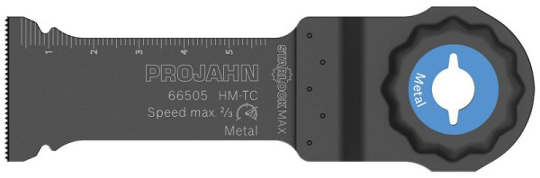 Lame de scie plongeante Projahn pour métal, technologie carbure, Starlock Max, 32 mm x 70 mm, 66505