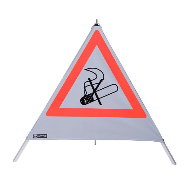 Pyramide d'avertissement NESTLE 90cm WAPY 90R, cadre lumineux avec pied central, feuille rétro, cigarette, 19606001
