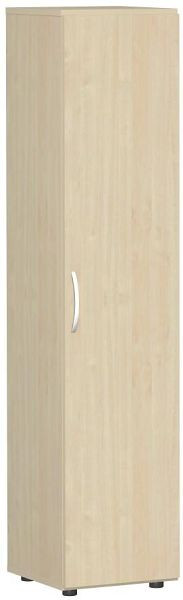 armoire à double porte geramöbel avec pieds, poignée gauche ou droite, amortisseur de porte inclus, non verrouillable, 400x420x1808, érable/érable, S-345100-AA