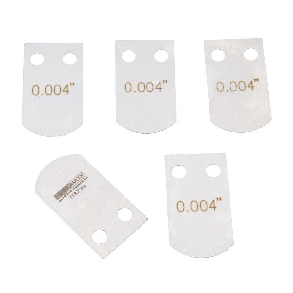 Plaques de jauge d'épaisseur de valve Stahlmaxx, 0,004", pour Porsche, 5 pièces, XXL-118794