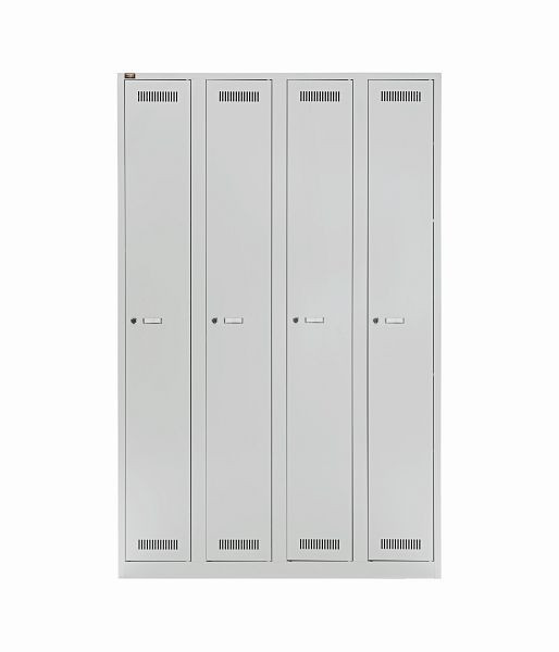 Armoire Bisley LIGHT LIGHT. 4 compartiments, gris clair, GL12Q1245