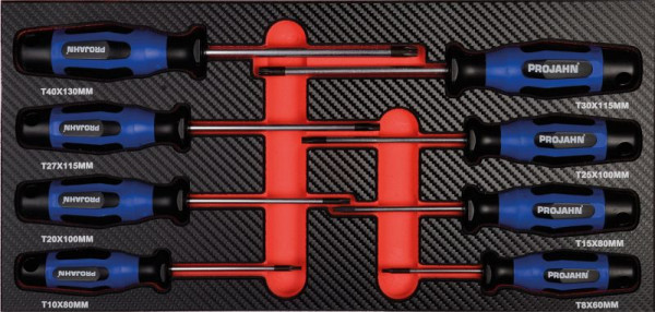 Insert de tournevis Projahn "TX" 8 pièces, 5999-062