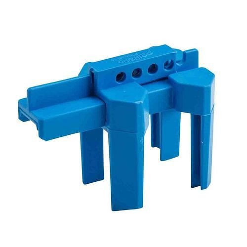 DENIOS robinet d'arrêt à boisseau sphérique en quatre parties, bleu, 311943