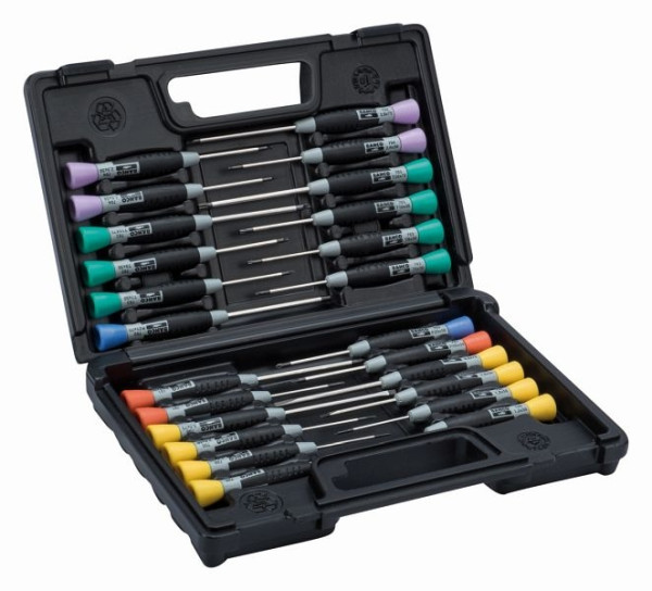 Jeu de tournevis de précision Bahco, 24 pièces, à fente, + PH + PZ + Torx + clé Allen, 706-5